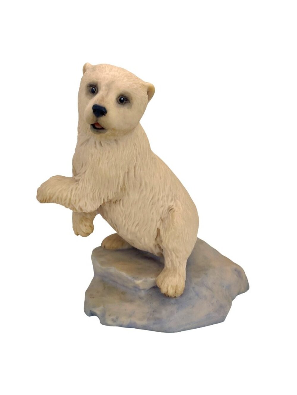 Baby Polar Bear Cub Figurine White Aynsley Hand Painted UK England 80s Vintage - Picture 10 of 10